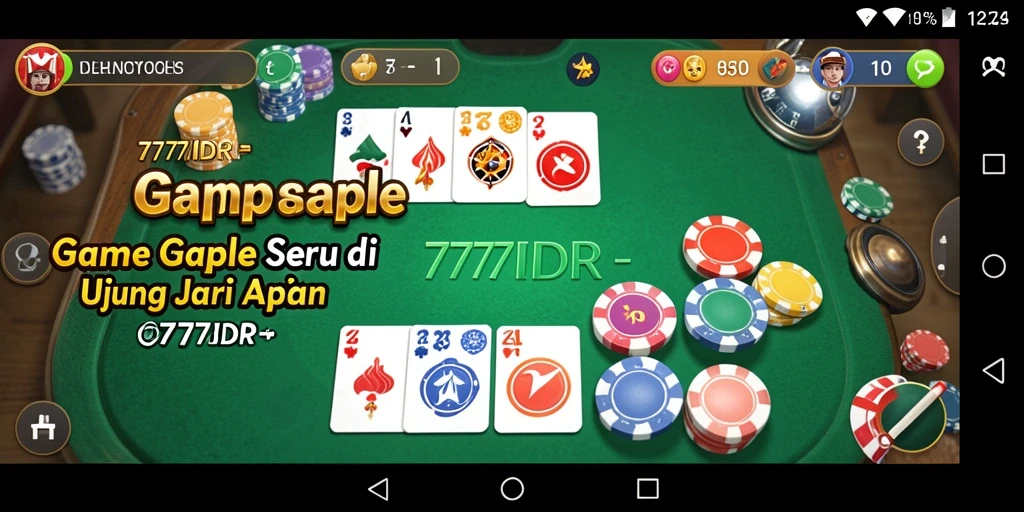 Tampilan gameplay Gaple di 777IDR yang menarik.