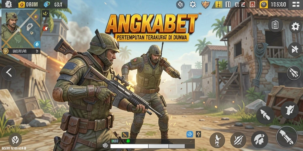Tangkapan layar gameplay ANGKABET yang menampilkan aksi Battle Royale mendebarkan.