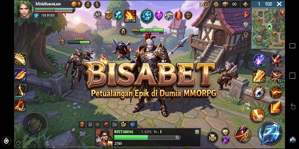 Tampilan gameplay seru dari BISABET dalam dunia MMORPG yang menakjubkan.