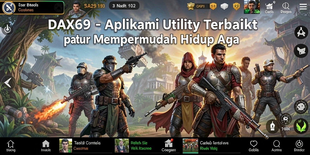 Tampilan antarmuka DAX69 yang sederhana dan fungsional.