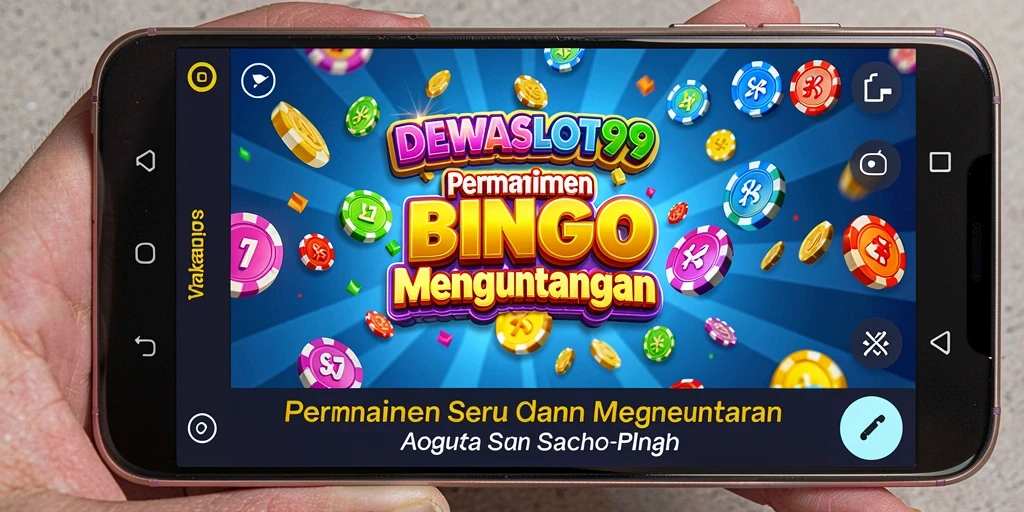 Tampilan gameplay seru di aplikasi Bingo DEWASLOT99.
