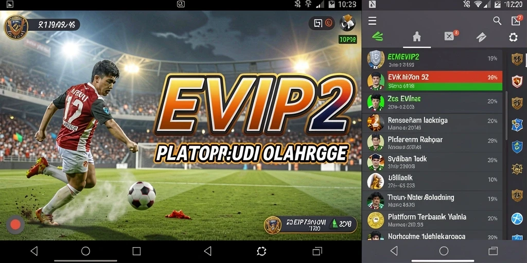 Tampilan gameplay EVIP2 yang dinamis dan interaktif dalam judi olahraga.