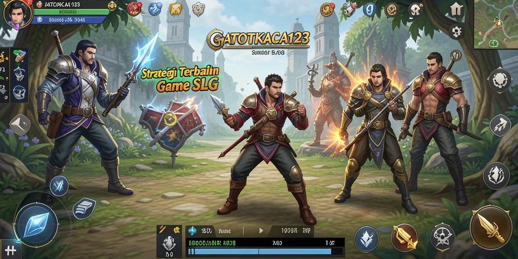 Screenshot GATOTKACA123 menunjukkan aksi pertempuran yang mendebarkan.