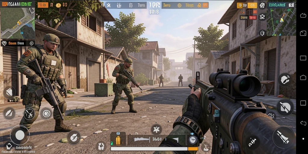 Screenshot gameplay IDRGAME yang menampilkan aksi pertempuran seru.