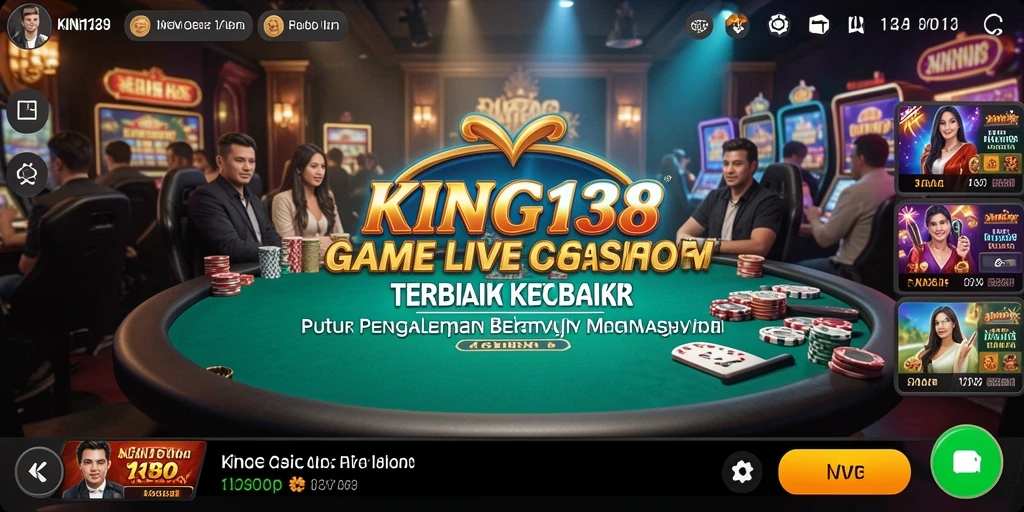 Tampilan gameplay Live Casino dari KING138 yang seru dan menarik.